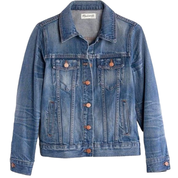 NWOT MADEWELL THE OVERSIZED JEAN DENIM JACKET sz S